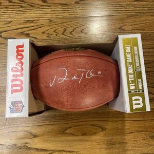 Signed Adam Thielen Minnesota Vikings Wilson NFL Football The Duke Autographed